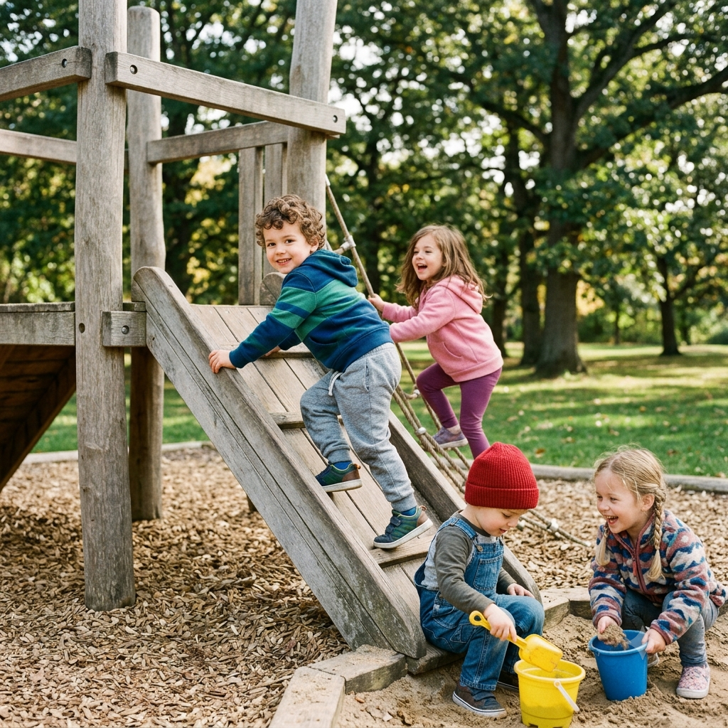 kids playing outdoor - UppeRides